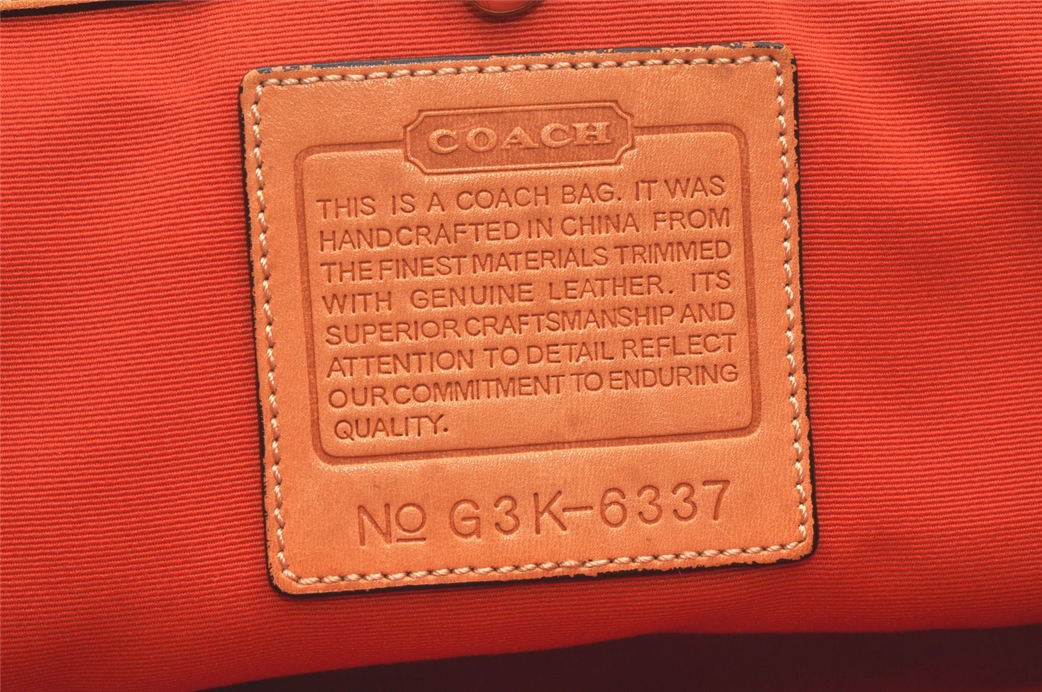 Authentic COACH Signature Shoulder Tote Bag Canvas Leather 6337 Brown 4402K