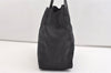 Authentic CHANEL New Travel Line Shoulder Tote Bag Nylon Leather Black 4403J