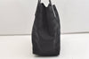 Authentic CHANEL New Travel Line Shoulder Tote Bag Nylon Leather Black 4403J