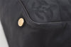 Authentic CHANEL New Travel Line Shoulder Tote Bag Nylon Leather Black 4403J