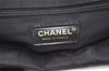 Authentic CHANEL New Travel Line Shoulder Tote Bag Nylon Leather Black 4403J