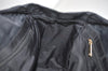 Authentic CHANEL New Travel Line Shoulder Tote Bag Nylon Leather Black 4403J