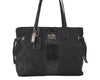 Authentic COACH Signature Shoulder Tote Bag Canvas Leather 18967 Black 4403K