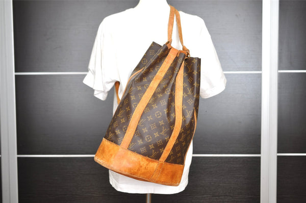 Authentic Louis Vuitton Monogram Randonnee GM Shoulder Bag M42244 LV 4404I