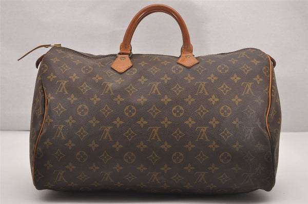 Authentic Louis Vuitton Monogram Speedy 40 Hand Boston Bag M41522 LV 4404J