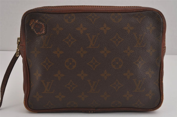 Authentic Louis Vuitton Monogram Pochette Sport Clutch Hand Bag Old Model 4405J