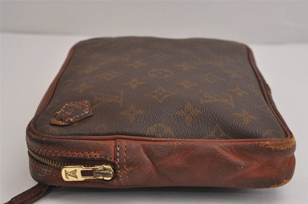 Authentic Louis Vuitton Monogram Pochette Sport Clutch Hand Bag Old Model 4405J