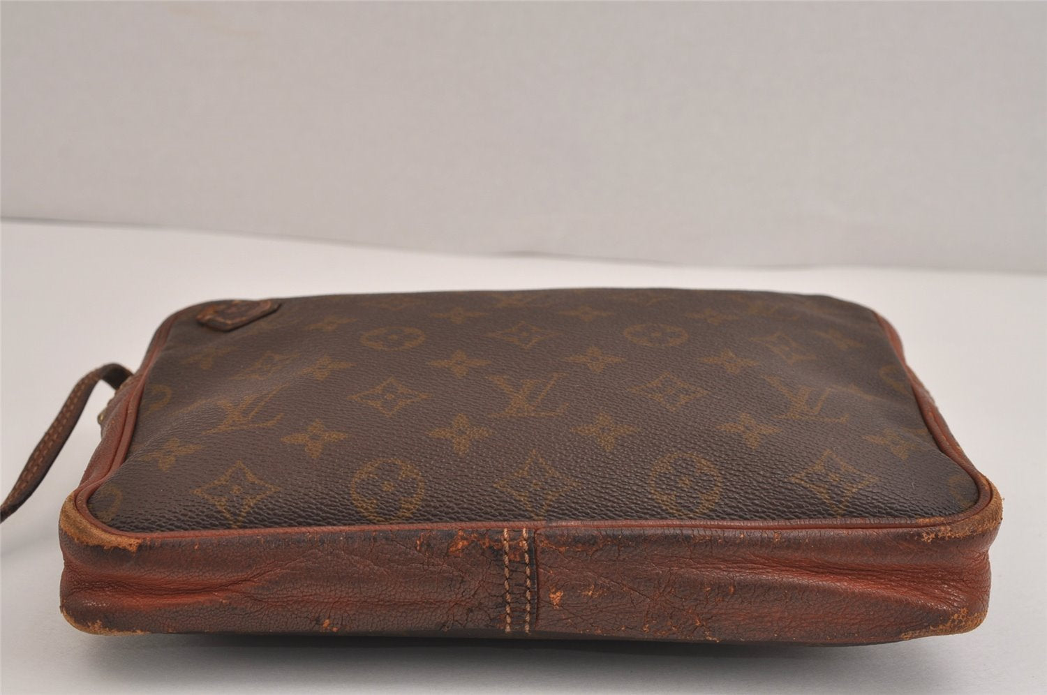 Authentic Louis Vuitton Monogram Pochette Sport Clutch Hand Bag Old Model 4405J
