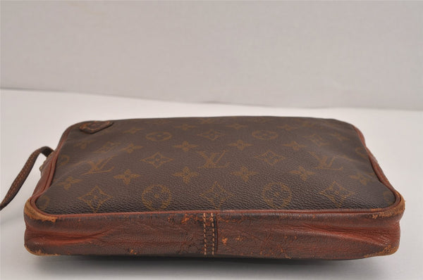 Authentic Louis Vuitton Monogram Pochette Sport Clutch Hand Bag Old Model 4405J
