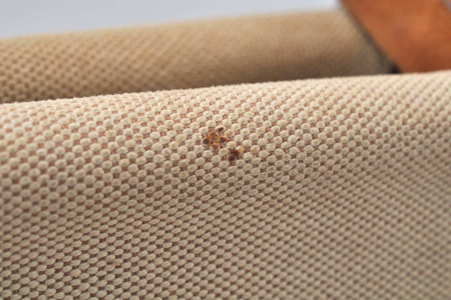 Authentic HERMES Cabag PM 2Way Shoulder Hand Tote Bag Canvas Leather Beige 4407J