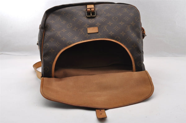 Authentic Louis Vuitton Monogram Saumur 35 Shoulder Cross Bag M42254 Junk 4408I
