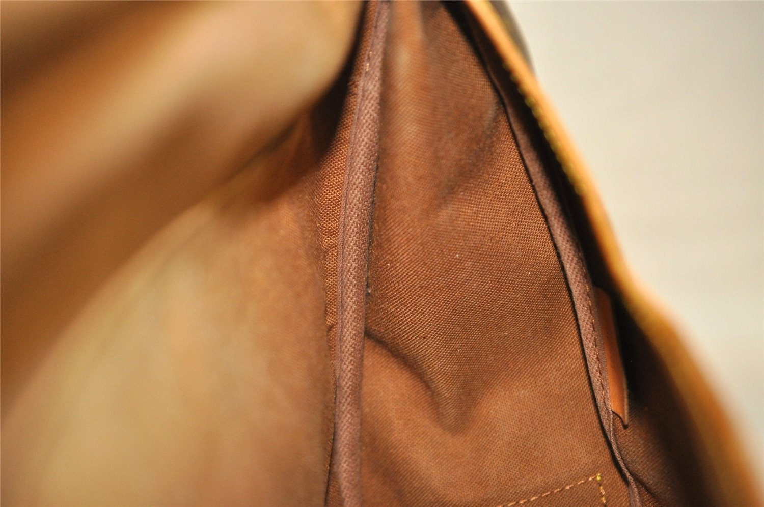 Authentic Louis Vuitton Monogram Saumur 35 Shoulder Cross Bag M42254 Junk 4408I