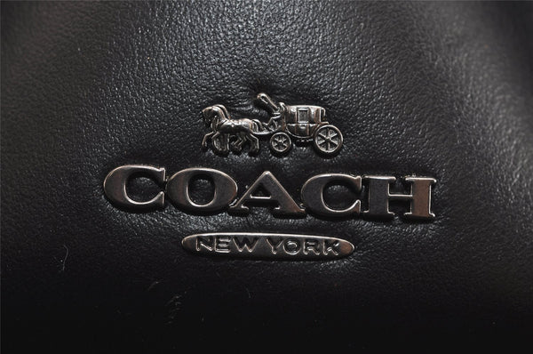 Authentic COACH Tilly 2Way Shoulder Hand Bag Purse Leather F80213 Black 4409J