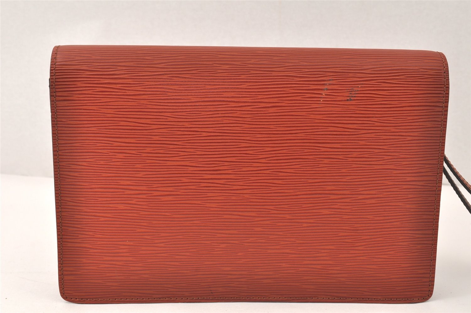 Auth Louis Vuitton Epi Pochette Sellier Dragonne Clutch Bag M52613 Brown 4409K