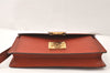 Auth Louis Vuitton Epi Pochette Sellier Dragonne Clutch Bag M52613 Brown 4409K