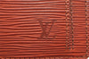Auth Louis Vuitton Epi Pochette Sellier Dragonne Clutch Bag M52613 Brown 4409K