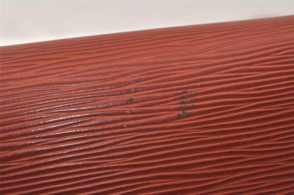 Auth Louis Vuitton Epi Pochette Sellier Dragonne Clutch Bag M52613 Brown 4409K