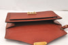 Auth Louis Vuitton Epi Pochette Sellier Dragonne Clutch Bag M52613 Brown 4409K