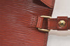 Auth Louis Vuitton Epi Pochette Sellier Dragonne Clutch Bag M52613 Brown 4409K