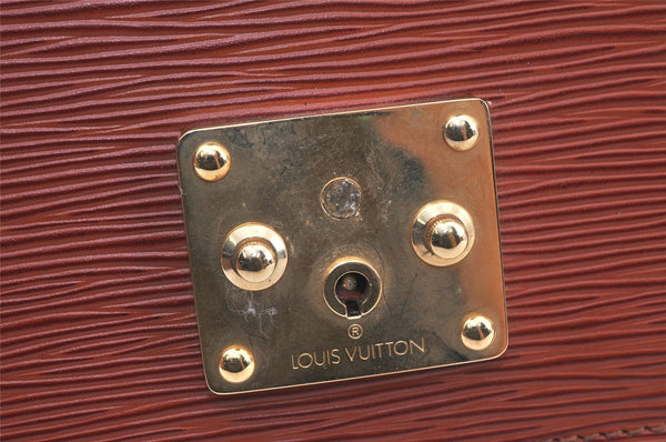 Auth Louis Vuitton Epi Pochette Sellier Dragonne Clutch Bag M52613 Brown 4409K