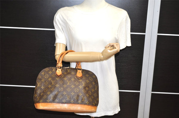 Authentic Louis Vuitton Monogram Alma Hand Bag Purse M51130 LV 4411K