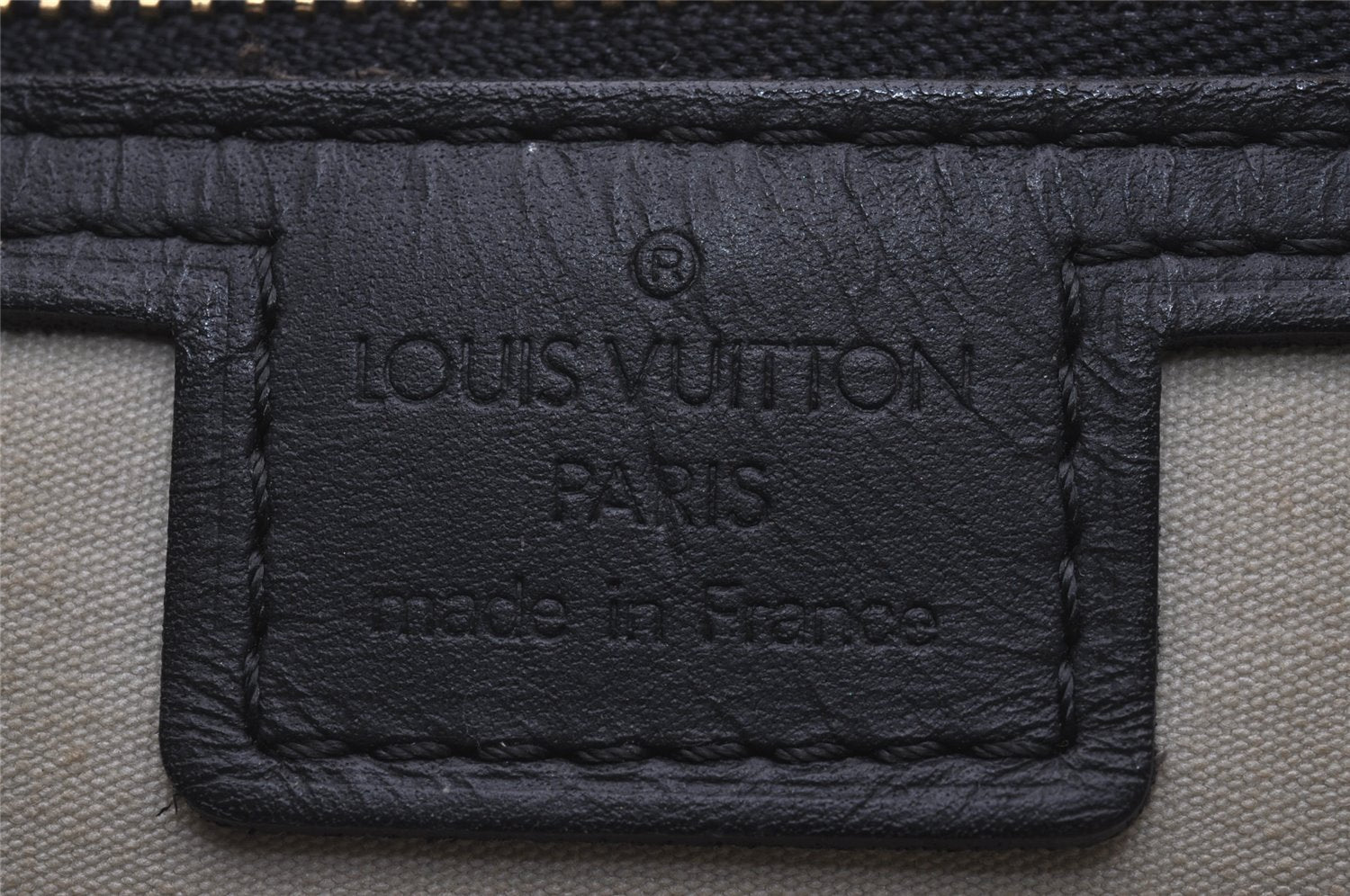 Authentic Louis Vuitton Monogram Mini Josephine GM Hand Bag Blue M92211 LV 4412I