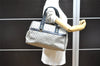 Authentic Louis Vuitton Monogram Mini Josephine GM Hand Bag Blue M92211 LV 4412I