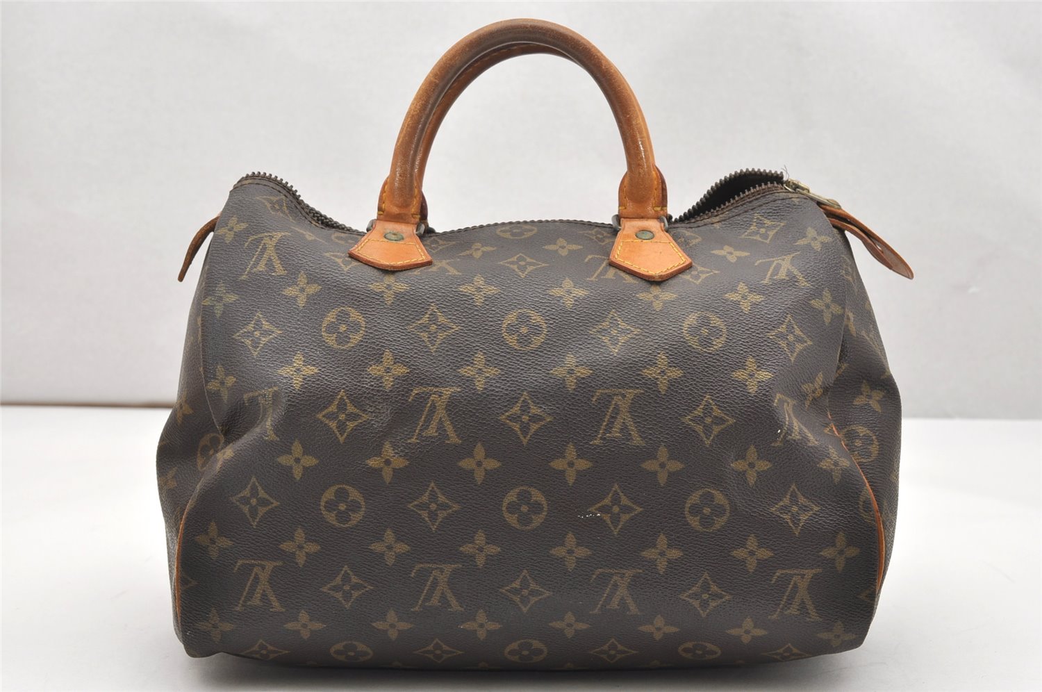 Authentic Louis Vuitton Monogram Speedy 30 Hand Boston Bag M41526 LV Junk 4412K