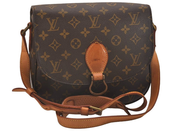 Authentic Louis Vuitton Monogram Saint Cloud GM M51242 Shoulder Cross Bag 4413J