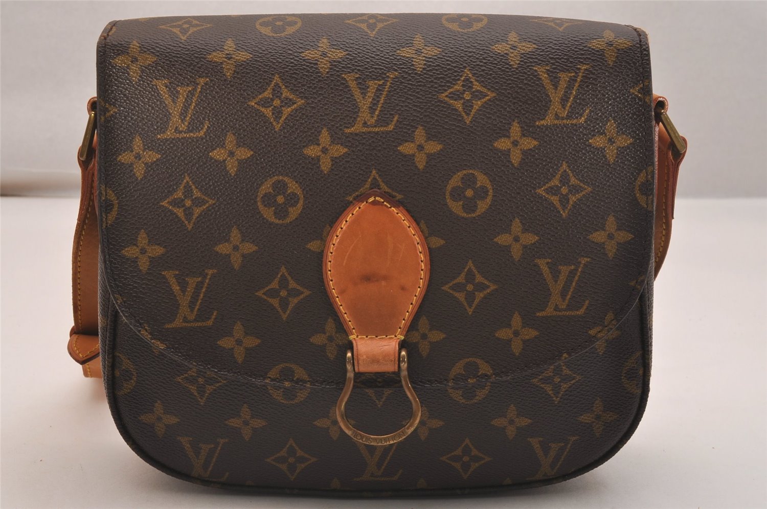 Authentic Louis Vuitton Monogram Saint Cloud GM M51242 Shoulder Cross Bag 4413J