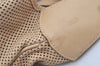 Authentic GUCCI Kandinsky Shoulder Hand Bag Punching Leather 28628 Beige 4413K