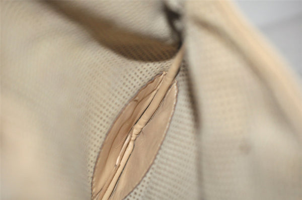 Authentic GUCCI Kandinsky Shoulder Hand Bag Punching Leather 28628 Beige 4413K