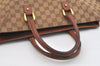Authentic GUCCI Shoulder Tote Bag GG Canvas Leather 120897 Brown 4414J