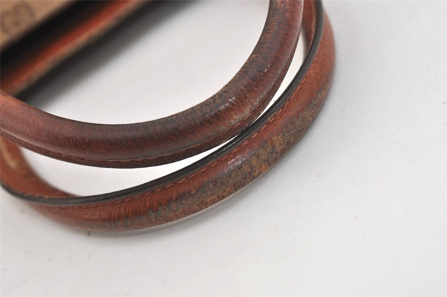 Authentic GUCCI Shoulder Tote Bag GG Canvas Leather 120897 Brown 4414J