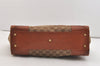 Authentic GUCCI Shoulder Tote Bag GG Canvas Leather 120897 Brown 4414J