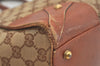 Authentic GUCCI Shoulder Tote Bag GG Canvas Leather 120897 Brown 4414J