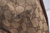 Authentic GUCCI Shoulder Tote Bag GG Canvas Leather 120897 Brown 4414J