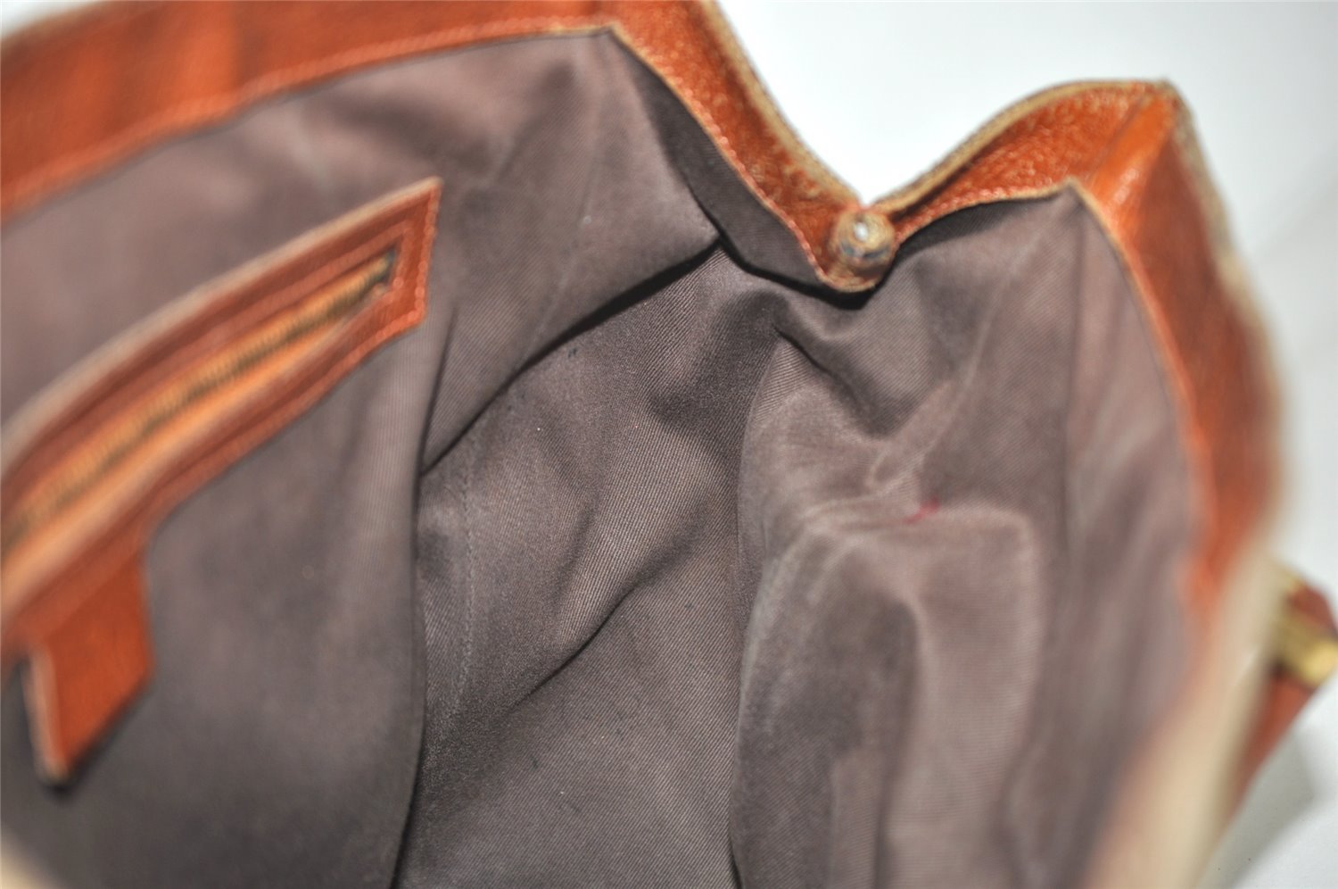 Authentic GUCCI Shoulder Tote Bag GG Canvas Leather 120897 Brown 4414J