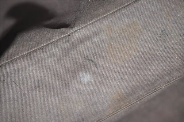 Authentic GUCCI Shoulder Tote Bag GG Canvas Leather 120897 Brown 4414J