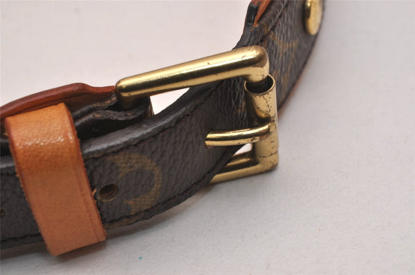 Authentic Louis Vuitton Monogram Collier Baxter GM Dog Collar M58070 LV 4416J