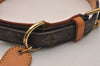 Authentic Louis Vuitton Monogram Collier Baxter GM Dog Collar M58070 LV 4416J