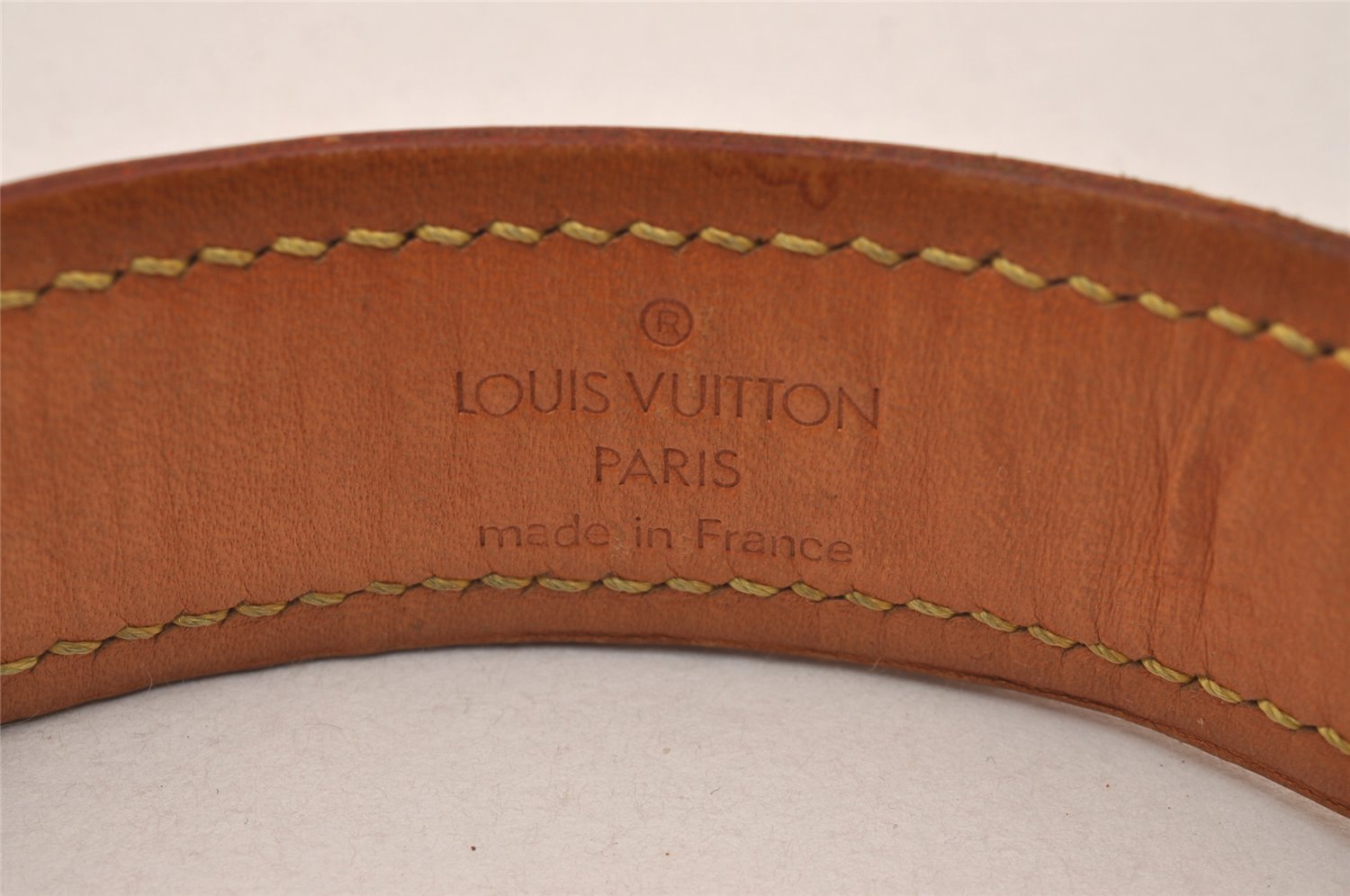 Authentic Louis Vuitton Monogram Collier Baxter GM Dog Collar M58070 LV 4416J