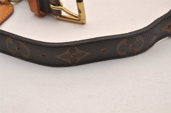 Authentic Louis Vuitton Monogram Collier Baxter GM Dog Collar M58070 LV 4416J