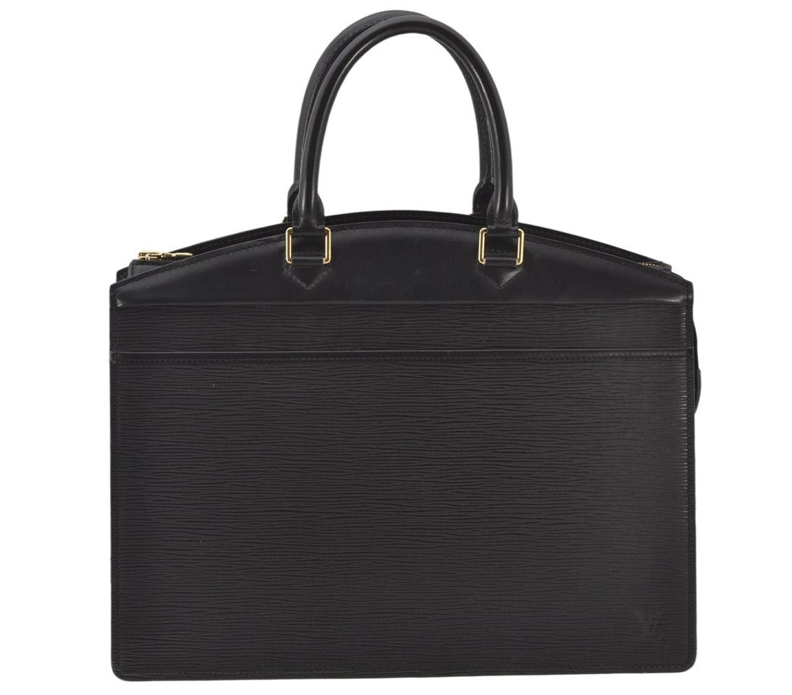 Authentic Louis Vuitton Epi Riviera Hand Bag Black M48182 LV Junk 4416K