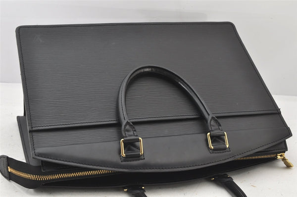 Authentic Louis Vuitton Epi Riviera Hand Bag Black M48182 LV Junk 4416K