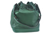 Authentic Louis Vuitton Epi Noe Shoulder Drawstring Bag Green M44004 LV 4418I