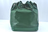 Authentic Louis Vuitton Epi Noe Shoulder Drawstring Bag Green M44004 LV 4418I
