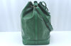 Authentic Louis Vuitton Epi Noe Shoulder Drawstring Bag Green M44004 LV 4418I