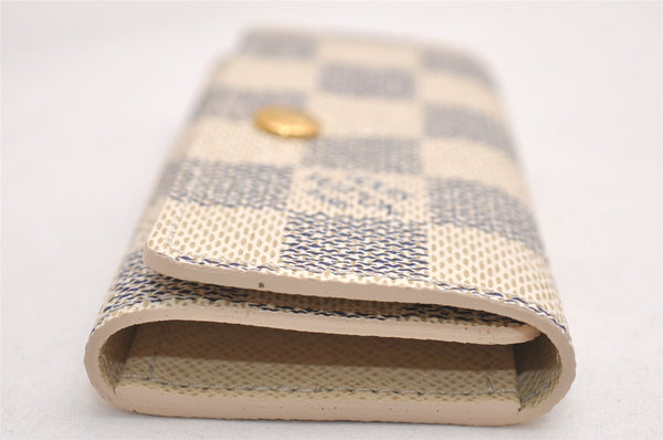 Authentic Louis Vuitton Damier Azur Multicles 4 Key Case Holder N60020 LV 4418J