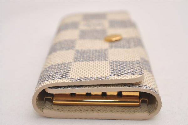 Authentic Louis Vuitton Damier Azur Multicles 4 Key Case Holder N60020 LV 4418J